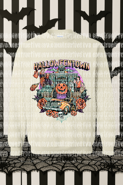 EVA CONSTRUCTIVE CUSTOM HALLOWEENTOWN CREWNECK