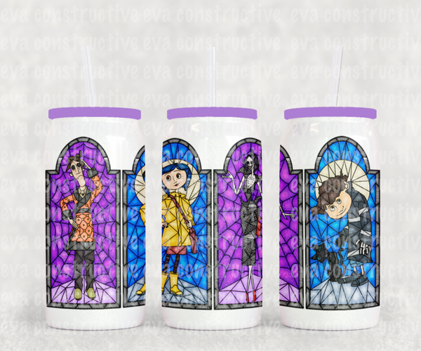 Coraline - 16oz glass can - Shipping Included
