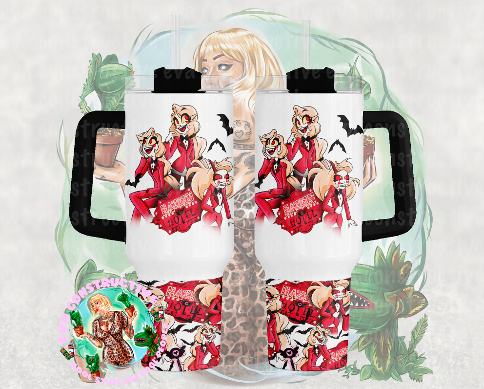 40oz Charlie handle tumbler – Eva Constructive