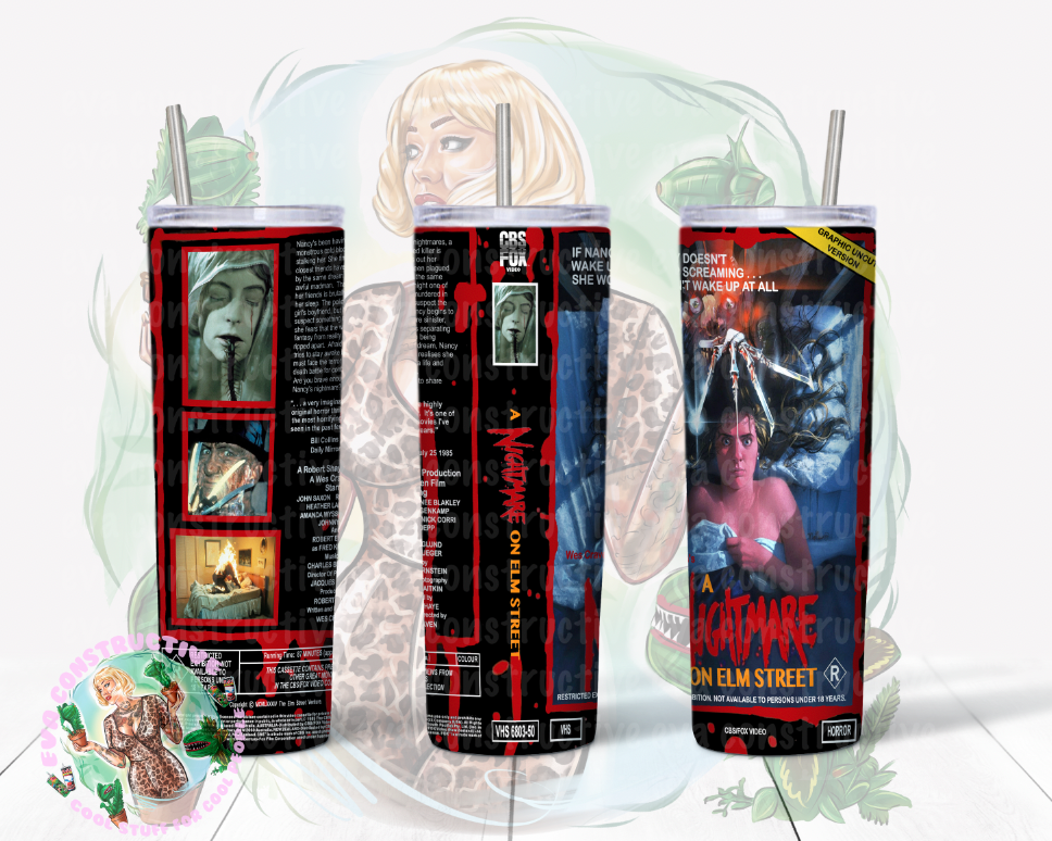 20oz Nightmare on Elm Street VHS Cover – Eva Constructive