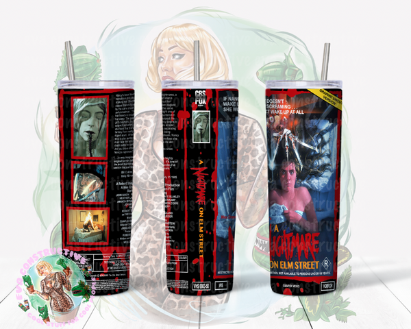 20oz Nightmare on Elm Street VHS Cover