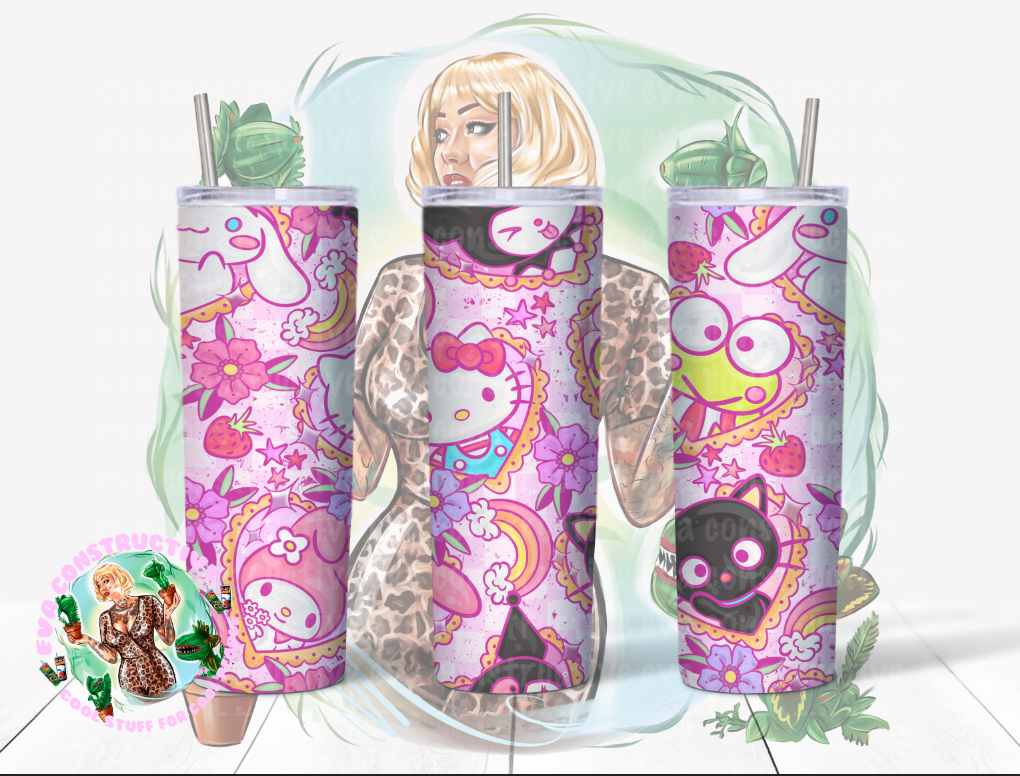 20oz Hello Kitty Traditional Tattoo – Eva Constructive