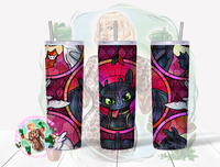 20oz Stained Glass Toothless HTTYD