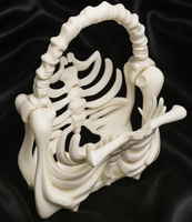 Spooky Creepy Skeleton Bone Purse