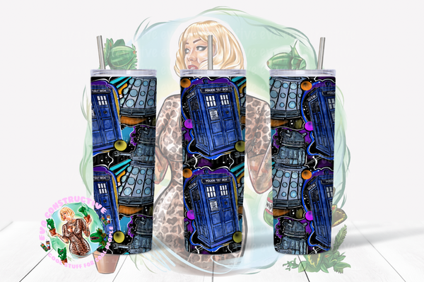 20oz Tardis and dalek