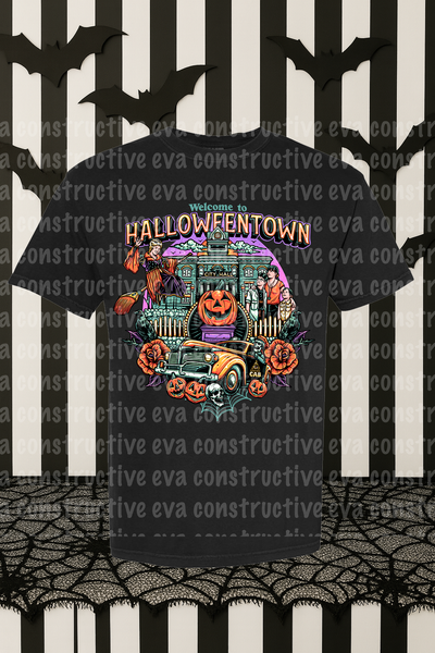 EVA CONSTRUCTIVE CUSTOM HALLOWEENTOWN T-SHIRT
