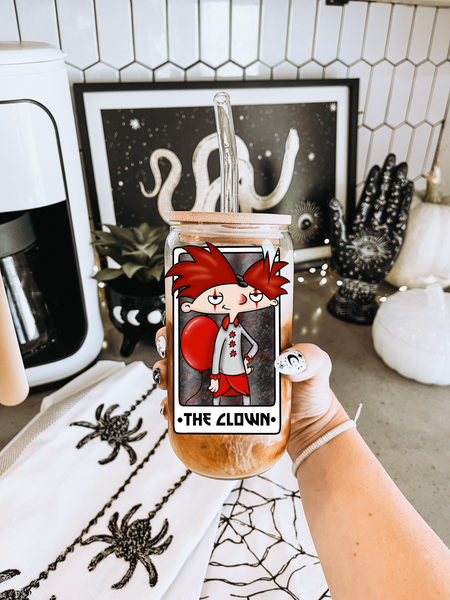 The Clown - 16oz glass can - Free Shipping
